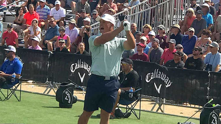 Bryson DeChambeau Blasts 412-Yard Drive to Easily Advance to Day 2 of World Long Drive Competition